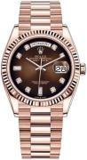 Rolex Damklocka 128235-0037 Day-Date 36 Brun/18 karat roséguld Ø36