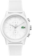 Lacoste 12.12 Herrklocka 2010974 Vit/Gummi Ø44 mm