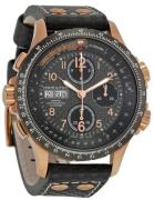 Hamilton Herrklocka H77696793 Khaki X-Wind Svart/Läder Ø44.5 mm