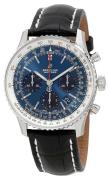 Breitling Herrklocka AB0121211C1P1 Navitimer 01 Blå/Läder Ø43 mm