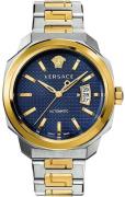 Versace Herrklocka VEAG00222 Dylos Automatic Blå/Guldtonat stål