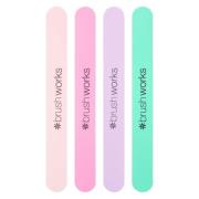 Brushworks Pastel Coloured Nail Files 4 st