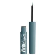 NYX Professional Makeup Vivid Bright Liquid Liner Cyan Simp 01 0