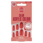 Elegant Touch Colour Acrylics Poppy Pomegranate 24pcs