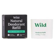 Wild Fresh Cotton & Sea Salt Deodorant Refill 40 g