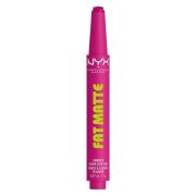 NYX Professional Makeup Fat Matte Slick Click 13 Fluffy Fuchsia 8