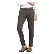 Mason's Milano Style Extra Slim Chino Byxa Brown, Herr