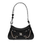 Misbhv Fetish leather shoulder bag Black, Dam