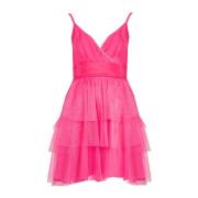 Liu Jo Miniklänning med Glittrande Detaljer Pink, Dam