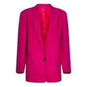 The Attico Fuchsia Oversized Blazer Pink, Dam