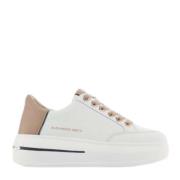 Alexander Smith Lancaster Gate Vita och Kamel Läder Sneakers White, Da...