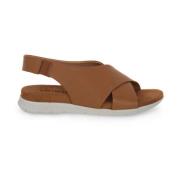 Cinzia Soft Flat Sandals Brown, Dam