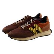 Hogan Brun Retro Sneaker med Lättvikts Grepp Brown, Herr