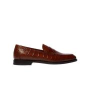 Scarosso Stefano Krokodil Loafers Brown, Herr