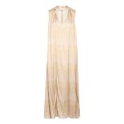 Ottod'Ame Maxi Klänning Beige, Dam