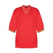 Undercover Short-sleeved sweater Red, Dam