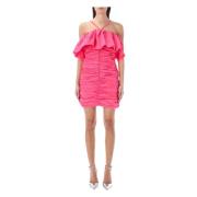 Msgm Women Clothing Dress Hot Pink Ss23 Pink, Dam