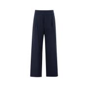 Panicale Straight Trousers Blue, Dam