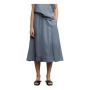Ahlvar Gallery Michi linen skirt Blue, Dam