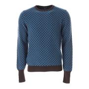 Drumohr Klassisk Crew Neck Sweater Green, Herr