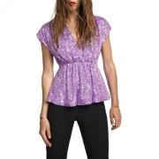 Aniye By T-Shirts Purple, Dam