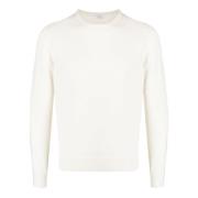 Malo Cashmere Crew Neck Tröja White, Herr