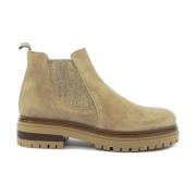 E mia Chelsea Boots Beige, Dam