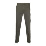 Fay Gröna Tapered Chino Byxor Green, Herr