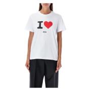 Msgm T-Shirts White, Dam