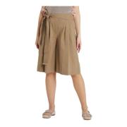 Le Tricot Perugia Midi Skirts Beige, Dam