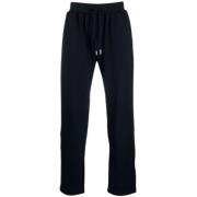 Kiton Svarta track pants med dragsko i midjan Black, Herr