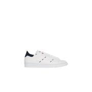 Kiton Vita kalvskinnssneakers med maxi-sömnad White, Herr