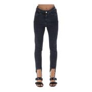 Andrea Adamo Skinny Jeans Gray, Dam