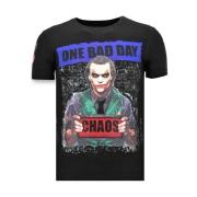 Local Fanatic Lyx Män T-shirt - The Joker Man - 11-6363Z Black, Herr