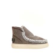 Mou Bold Glitter Logo Sneaker - Grå (Storlek 36) Gray, Dam