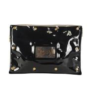 Yves Saint Laurent Vintage Pre-owned Mocka kuvertvskor Black, Dam