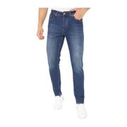 True Rise Regular Fit Slim Jeans Blue, Herr