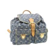 Louis Vuitton Vintage Pre-owned Canvas ryggsckar Blue, Dam