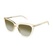 Saint Laurent 548 Slim Gul Transparent Solglasögon Yellow, Dam