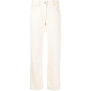 Giuliva Heritage Straight Jeans Beige, Dam