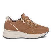 Nerogiardini Bruna Italienska Sneakers med DryGo!® Teknologi Brown, Da...