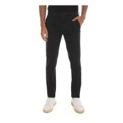 Berwich Slim Fit Chino med Skräddarsydd Sprund Black, Herr