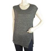 Isabel Marant Pre-owned Lång Blus Top med Slits Gray, Dam