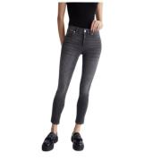 Liu Jo Regular Skinny Ideal Jeans Gray, Dam