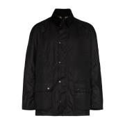 Barbour Ny92 Navy Ashby Vaxjacka Blue, Herr