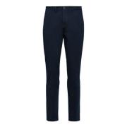 Boggi Milano Stretch Cotton Gabardinbyxor Blue, Herr