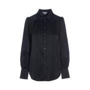 Dea Kudibal Blus med volymärmar - CADCE-Black Black, Dam