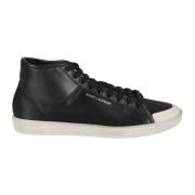 Saint Laurent Lyxiga Silk Sneakers Black, Herr