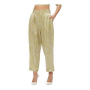 Sabina Musayev Leather Trousers Yellow, Dam