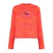 Diesel M-Kyra tröja med logotyp Orange, Dam